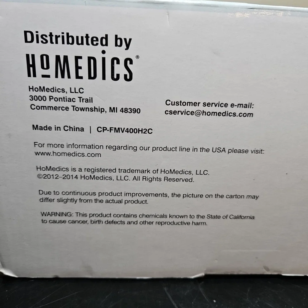 HoMEDICS *NEW* Vibration Foot Massager with Heat UNOPENED FMV-400H-2‎ White NIB